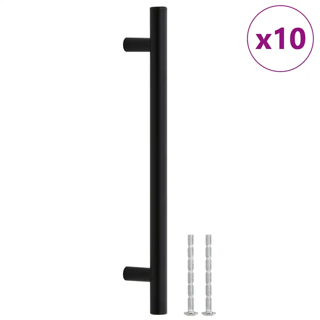 Maniglie per Mobili 10pz Nere 160mm in Acciaio Inoxcod mxl 132915