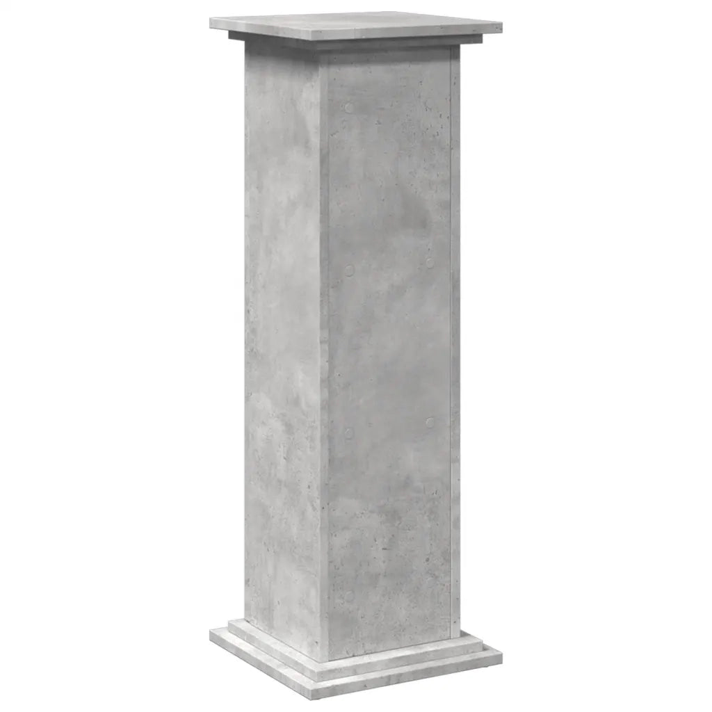 vidaXL Espositore con Portaoggetti Grigio Cemento 31x30x90 Truciolato