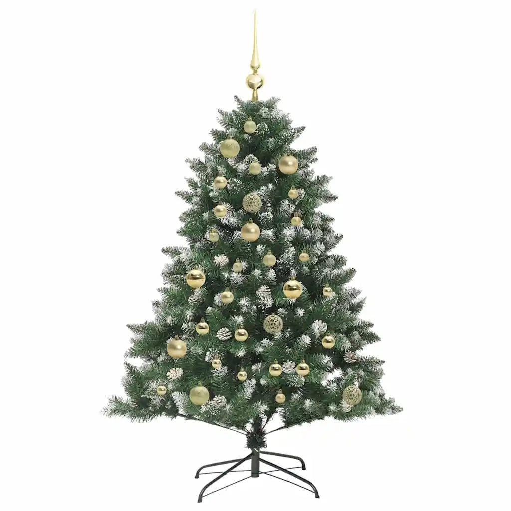 Albero di Natale artificiale con 150 LED Verde 120 cm 3395213