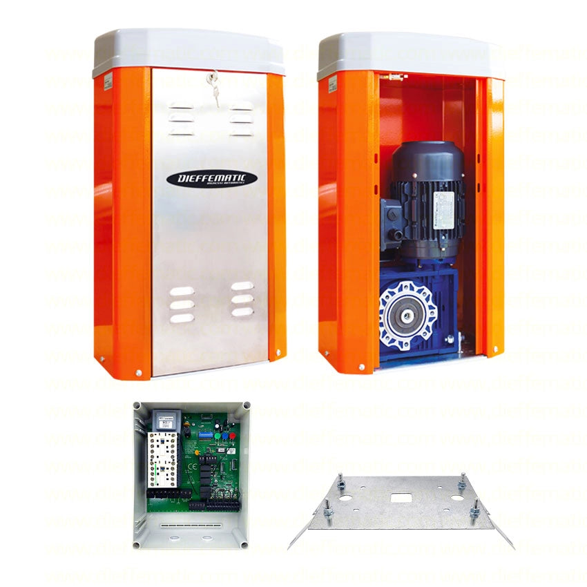 MOTORE GIGA 4000KG AUTOMAZIONE SCORREVOLE 380V TRIFASE CON QUADRO + CONTROPIASTRA