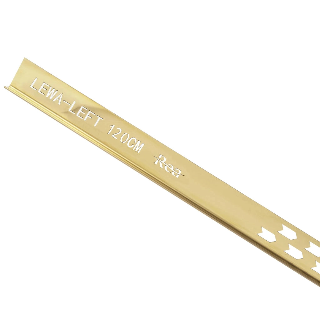 Profilo Doccia Pendenzato 120cm Gold destra