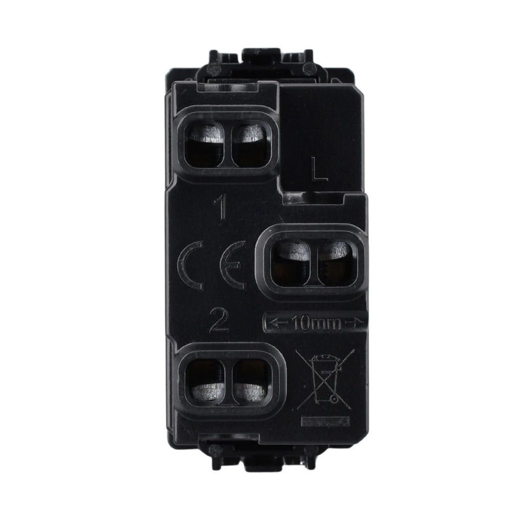 Commutatore 10A 220V Per Tapparelle MBL Bianco 1M Compatibile Bticino Living Light BLB1204