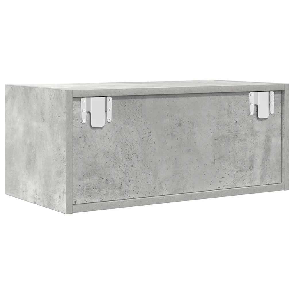 Mobili TV 2 pz Grigio Cemento 60x31x25,5cm in Legno Multistrato