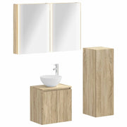 Set di mobili per il bagno 4 pcs Rovere Sonoma 3407425