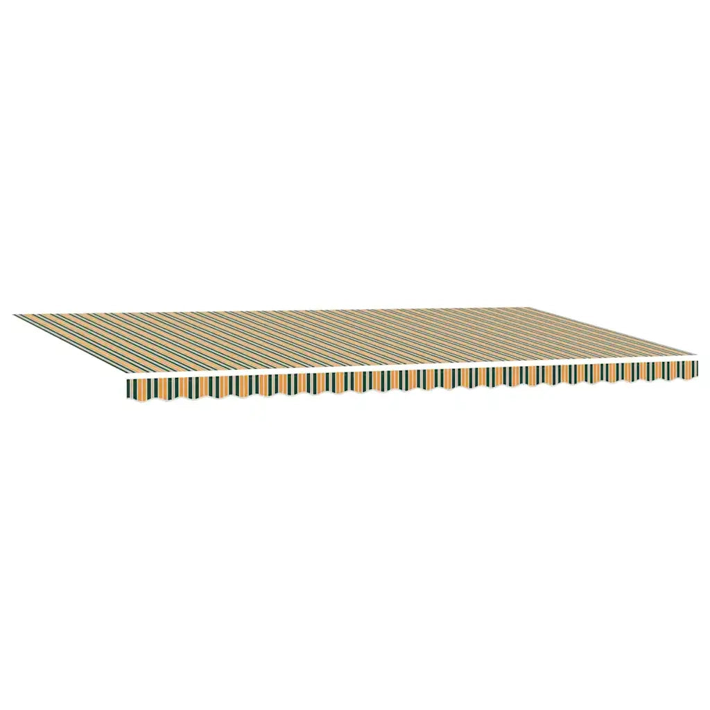 Tenda Retrattile Verde e Giallo 600 × 300 cm 3331688