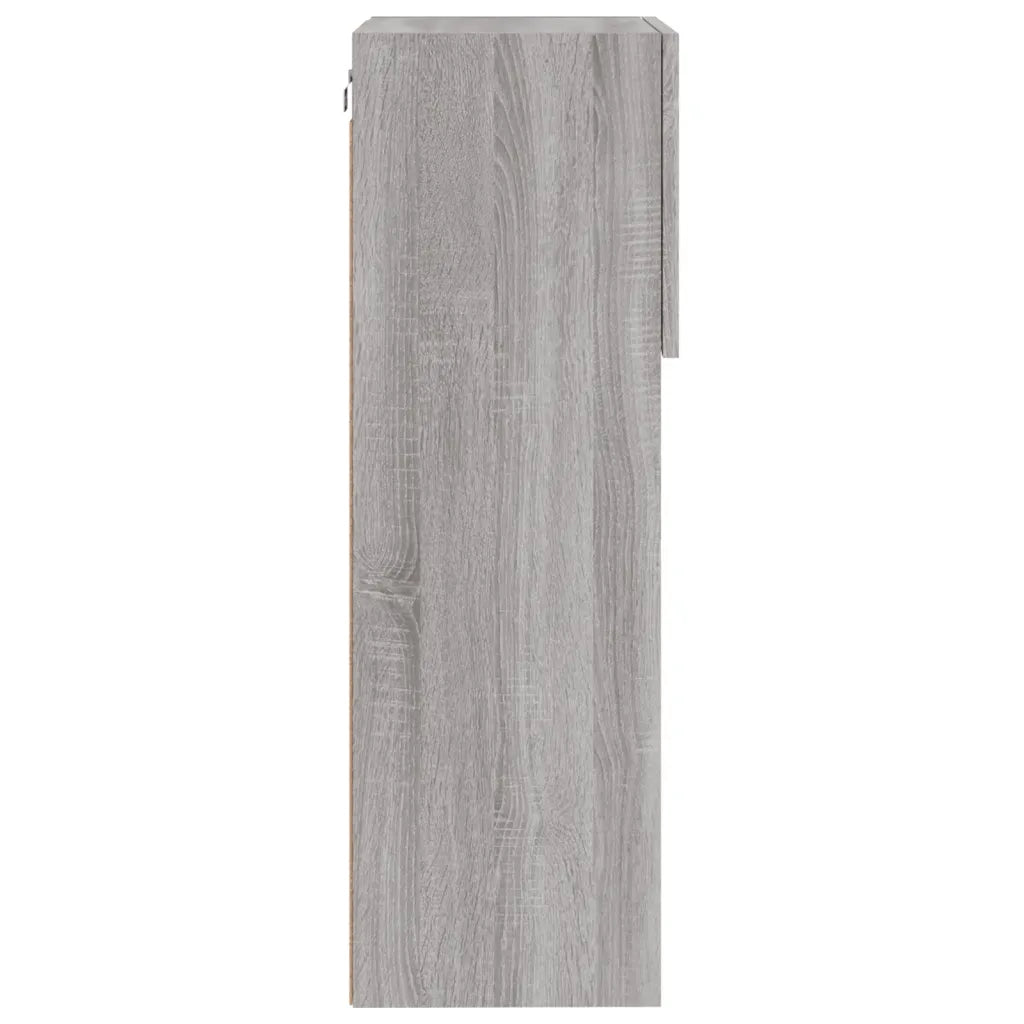 Mobili TV con Luci LED 2 pz-Credenza per TV Grigio Sonoma 40,5x30x90 cm