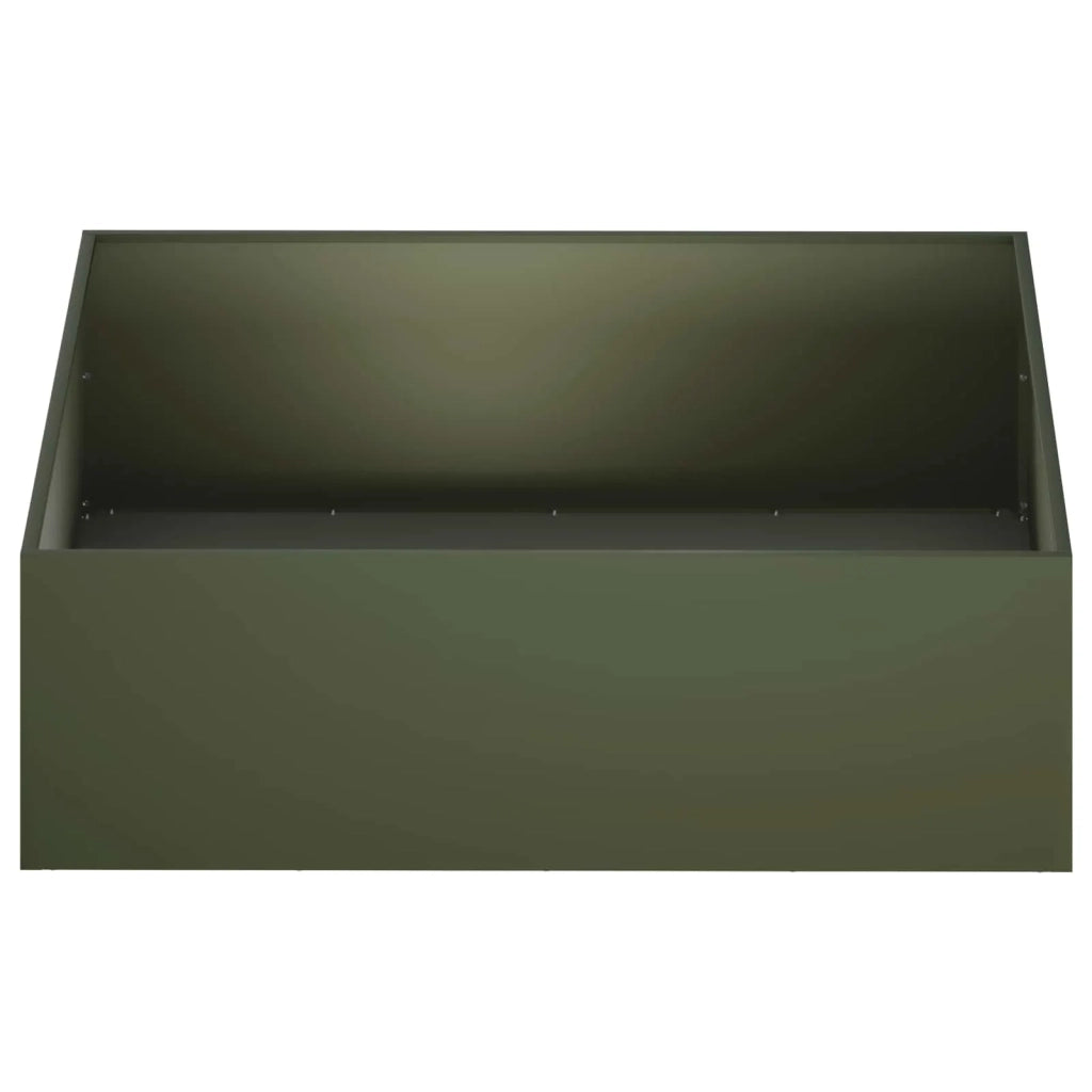 Vaso da giardino Verde Oliva 100 x 100 x 30 cm 8005084