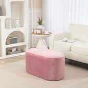 Panca contenitore rosa in stile rétro con rivestimento effetto velluto, 81 x 40 x 41 cm