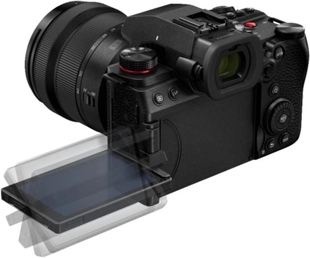 Panasonic Lumix Dc-S5 II Macchina Mirrorless Full Frame Con 20-60 Mm, F3.5-5.6 Lenti, 4K 60P E 6K 30P, Schermo Ribaltabile, Wi-Fi, Is Attivo, Nero