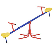 Altalena doppia per bambini in metallo e polipropilene ¨C zephmum ¨C multicolore 182x77x63