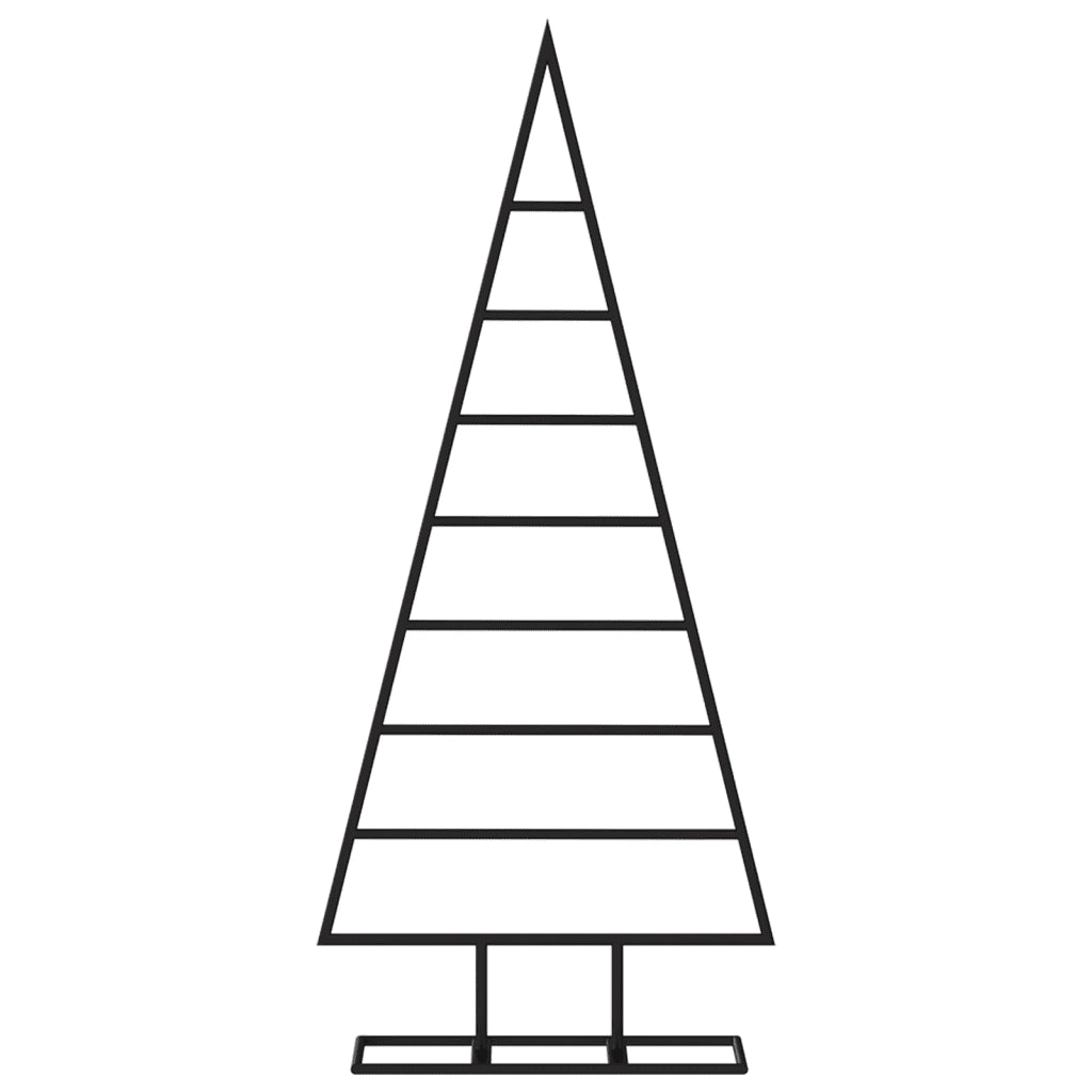 Albero di Natale Decorativo in Metallo Nero 125 cm 359596