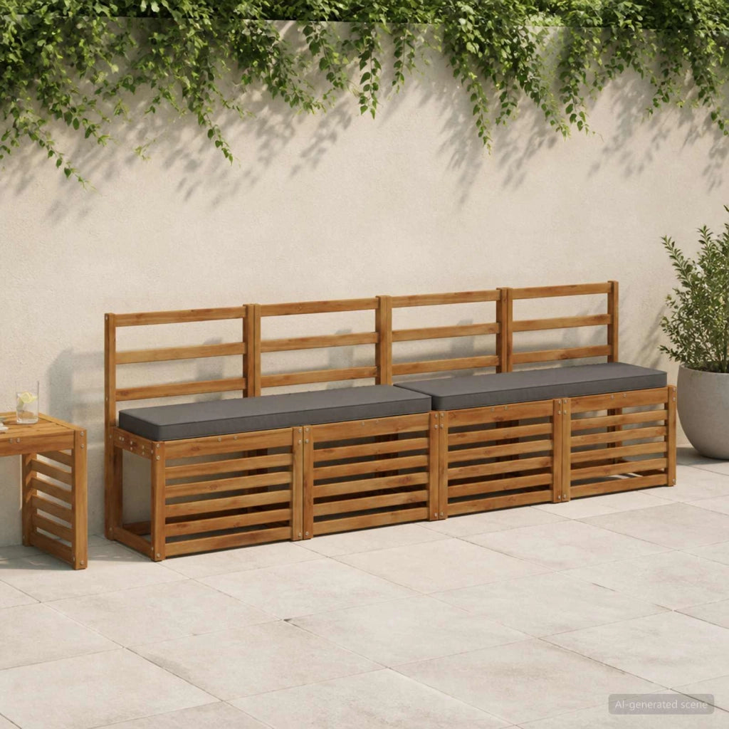 Cuscini per Panchina a 2 Pezzi VUGHT 2 pcs 100% Poliestere 950609
