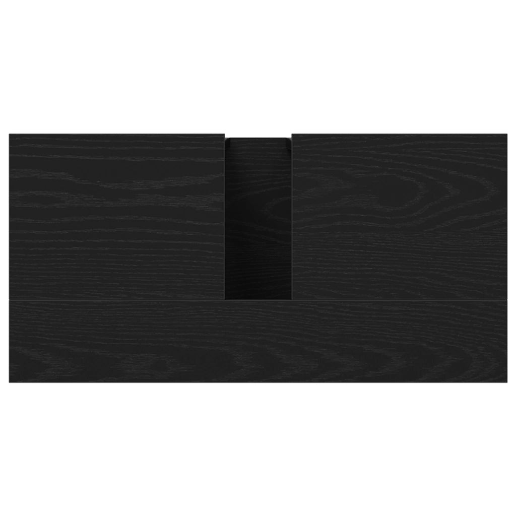 Mobile da bagno  Nero Rovere 60x30x60 cm Legno ingegnerizzato