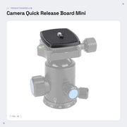 Piattaforma di Montaggio Rapida Antiscivolo per Fotocamera - 1/4 Viti - Materiale ABS - Montaggio Portatile - Sincronizzazione Rapida 

 o Modello: 
 o Specifiche tecniche: 1/4 viti, materiale ABS