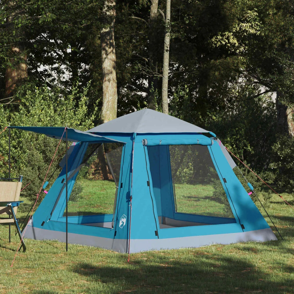 Tenda Istantanea con Catena per la Pioggia per 3 Persone con Rilascio Veloce-Tenda da campeggio 258676