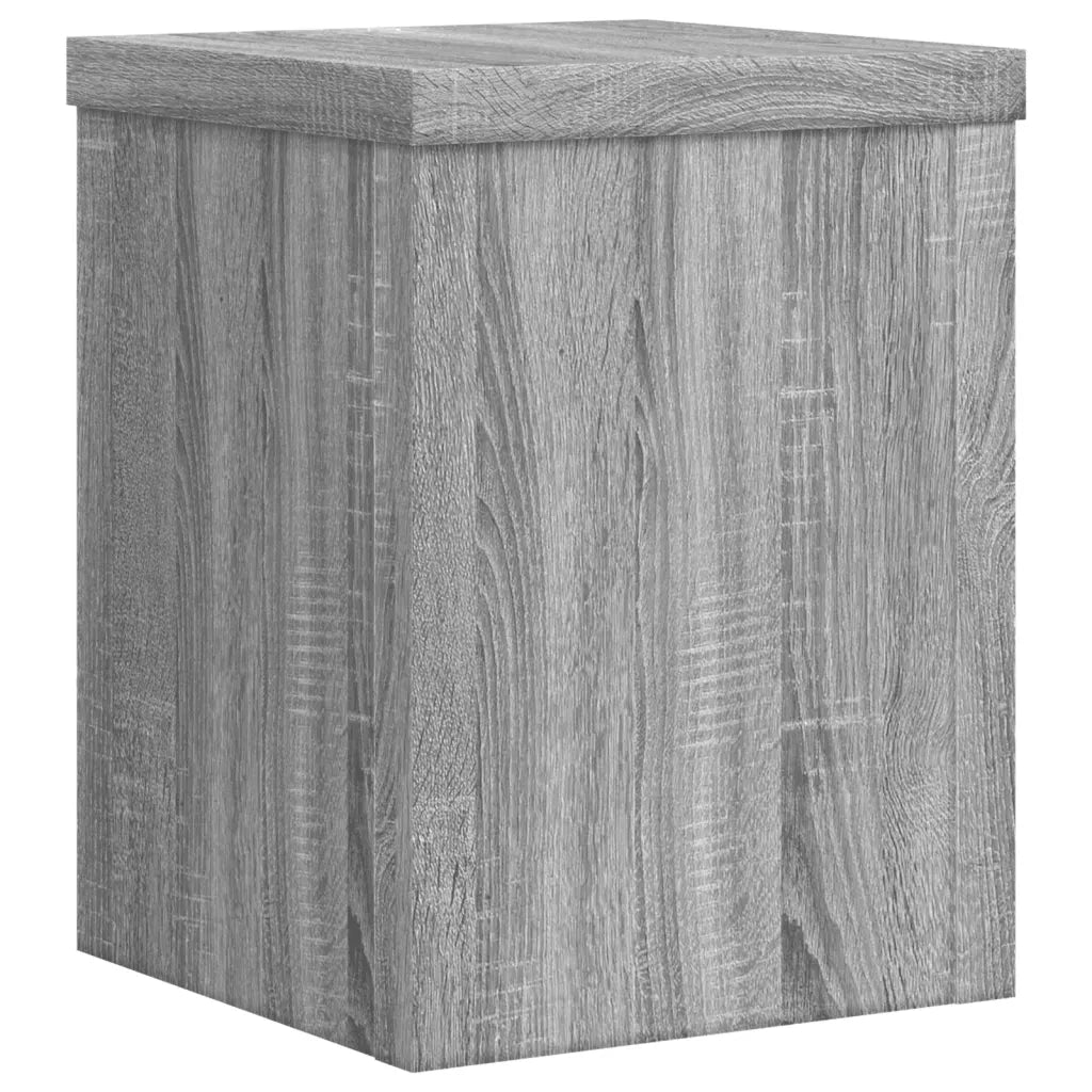 vidaXL Supporti per Piante 2 pz Grigio 15x15x20 cm in Multistrato