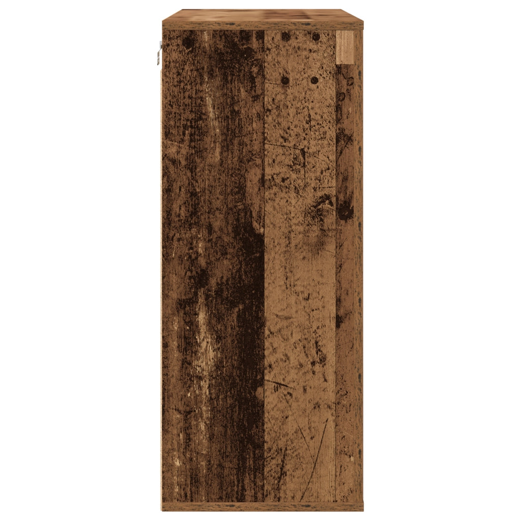 Armadio da parete Legno Vecchio 80x33x80 cm Legno Ingegnerizzato