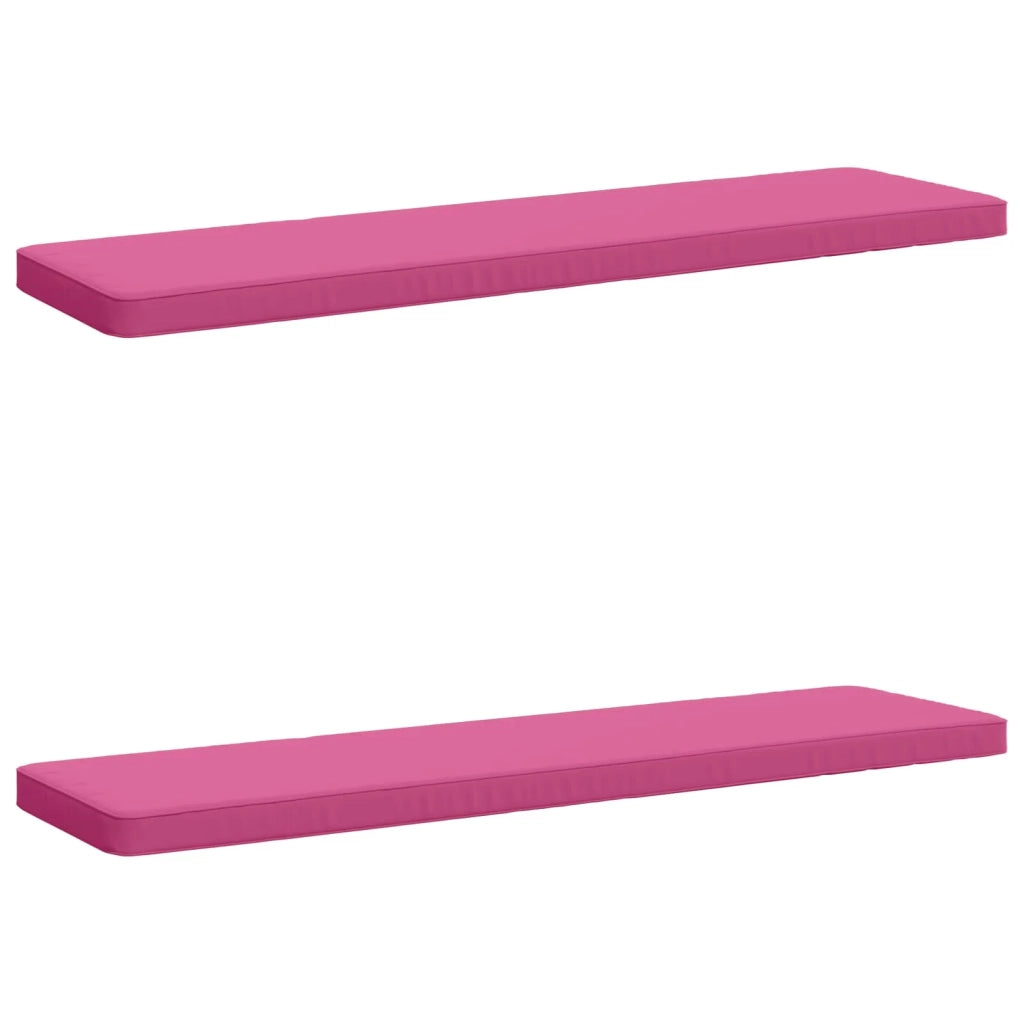 Cuscini per Panchina a 2 Pezzi VUGHT 2 pz 100% Poliestere Rosa 951391