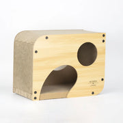 Gatto tiragraffi CARABELA nido con tunnel integrato 3 in 1 34 x 44 x 25 cm