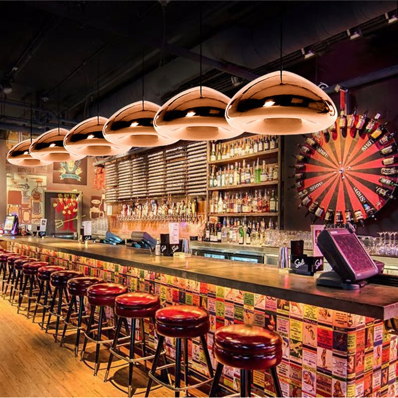 Lampada Da Soffitto Pensile Di Vetro Specchio APP322-1CP Silver