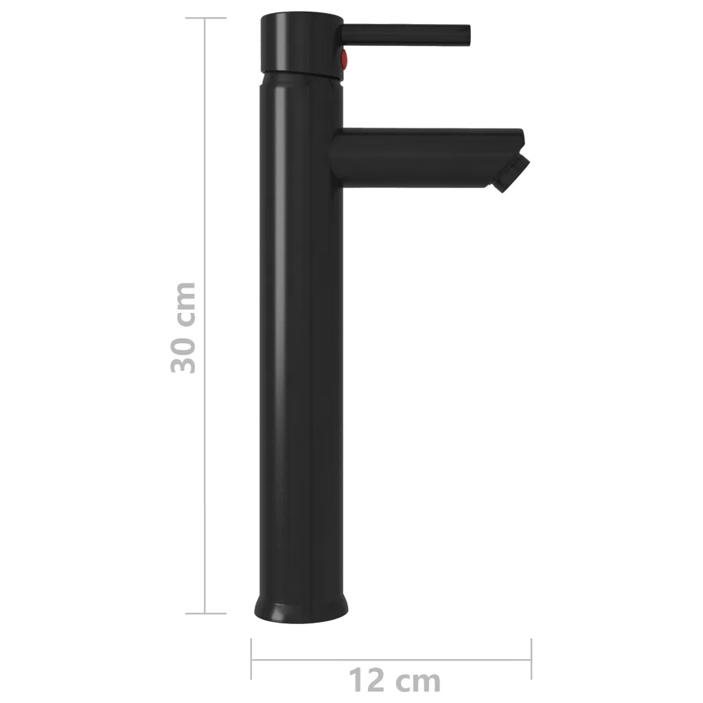 Rubinetto Miscelatore da Bagno Nero 12x30 cm CFW4016962