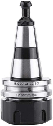 Collet ISO30-ER32 in Acciaio Inossidabile - 30.000 giri/min - Manubrio di Bilanciamento - Alta Precisione - 120 x 50 mm - Manubrio Libero