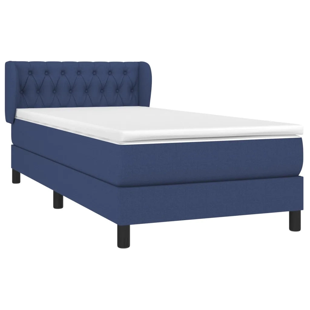 Giroletto a Molle con Materasso Blu 90x190 cm in Tessuto cod mxl 58511