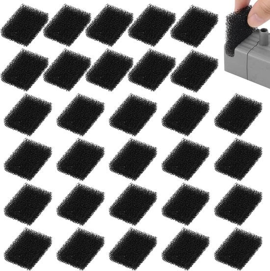 Set di sostituzione filtro acqua per animali domestici - 30 pezzi - Adatto per fontana per gatti - Filtro schiuma - Compatibile con PETKIT Eversweet 3 Pro - Miglioramento della qualità dell'acqua