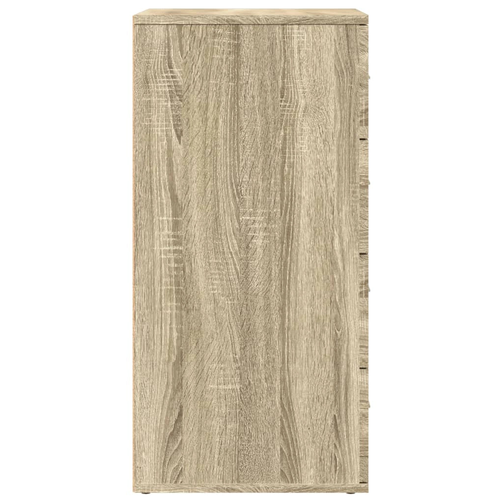 Buffet credenza cassettiera armadio mobile contenitore organizer cucina soggiorno rovere Sonoma 60 x 39 x 80 cm legno ingegnerizzato marrone 02_0031618