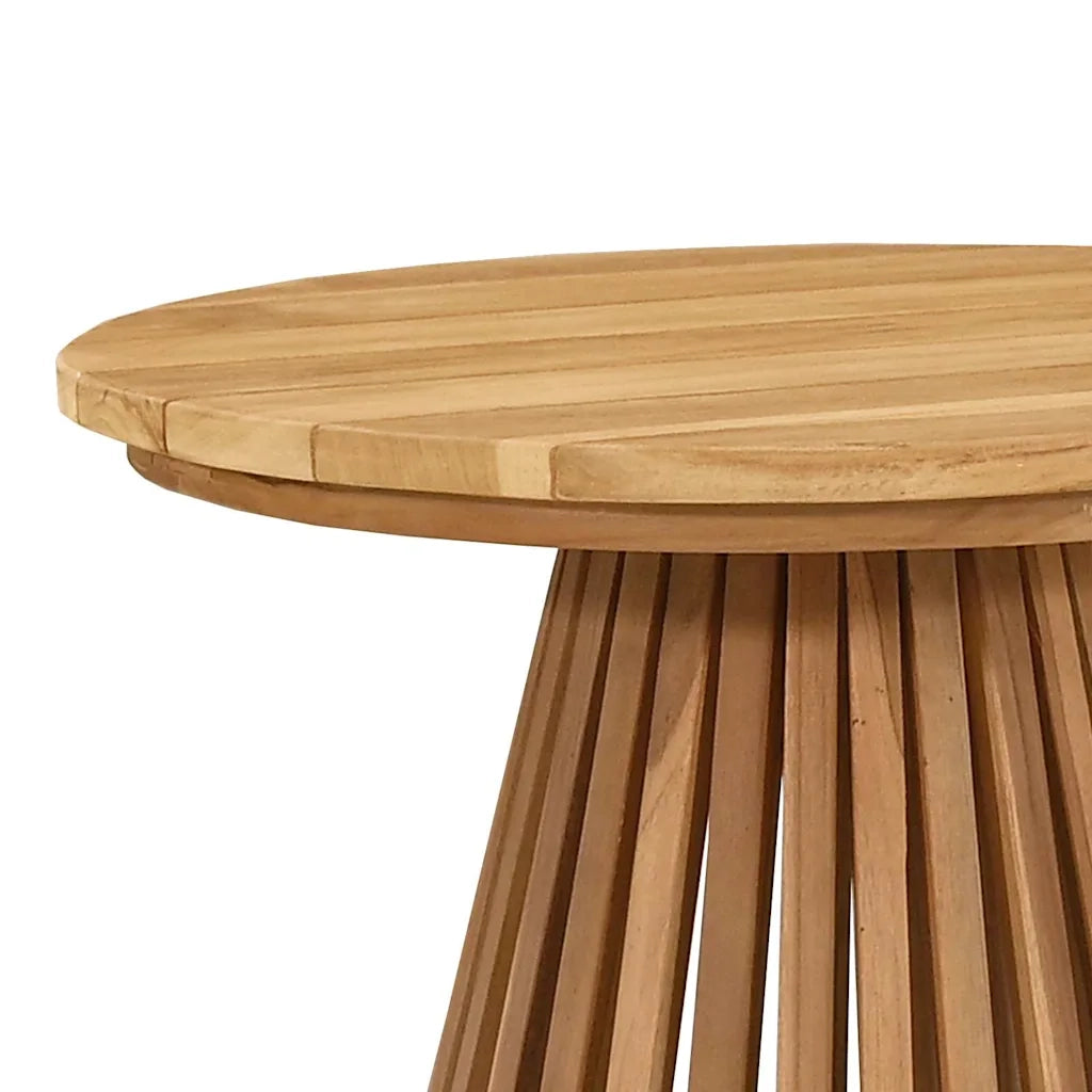 Tavolo laterale Marrone 50 x 50 x 49,5 cm Legno di teak solido 42006348