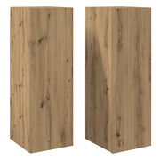 Mobili TV 2 pz | Armadietto TV | Mobile Porta TV Artigianale 30,5x30x90 cm Legno Multistrato