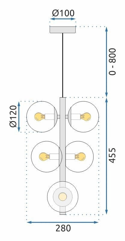 Lampada APP1163-6CP