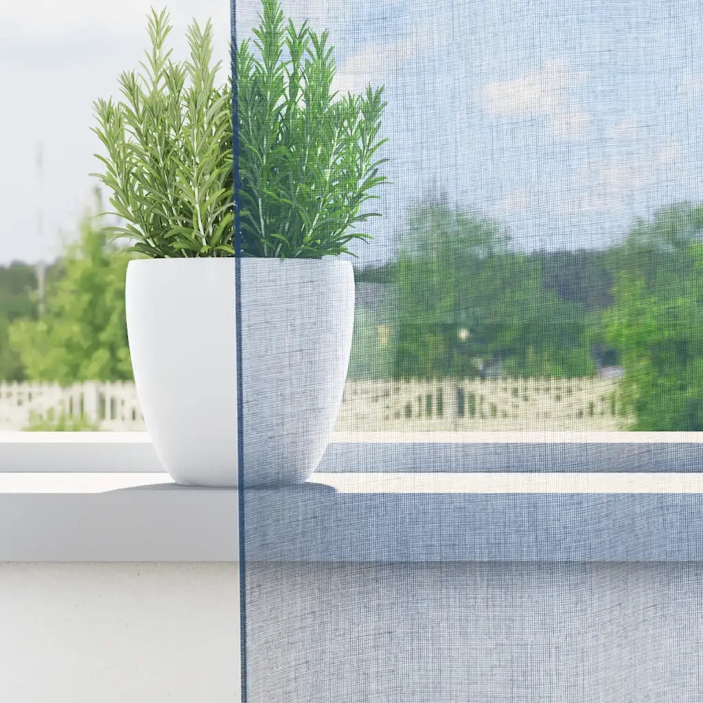Tende in Voile con Occhielli 2 pz Blu Reale 4102113