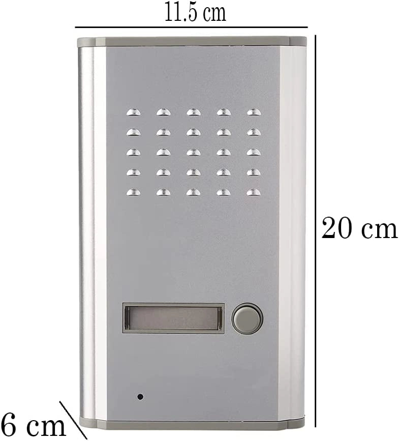 KIT CITOFONO MONOFAMILIARE PULSANTE APRICANCELLO A INCASSO