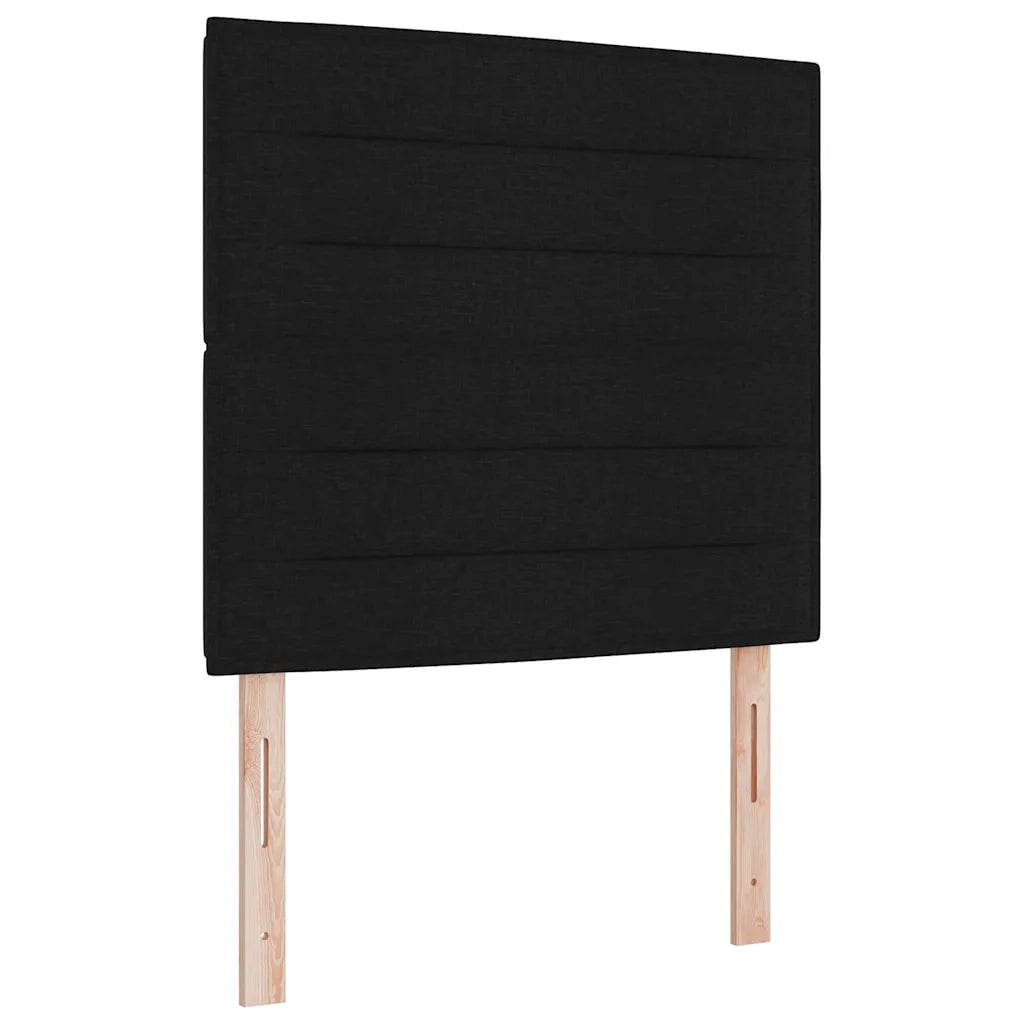 Letto a molle con materasso Nero 80 x 200 cm Tessuto 3339499
