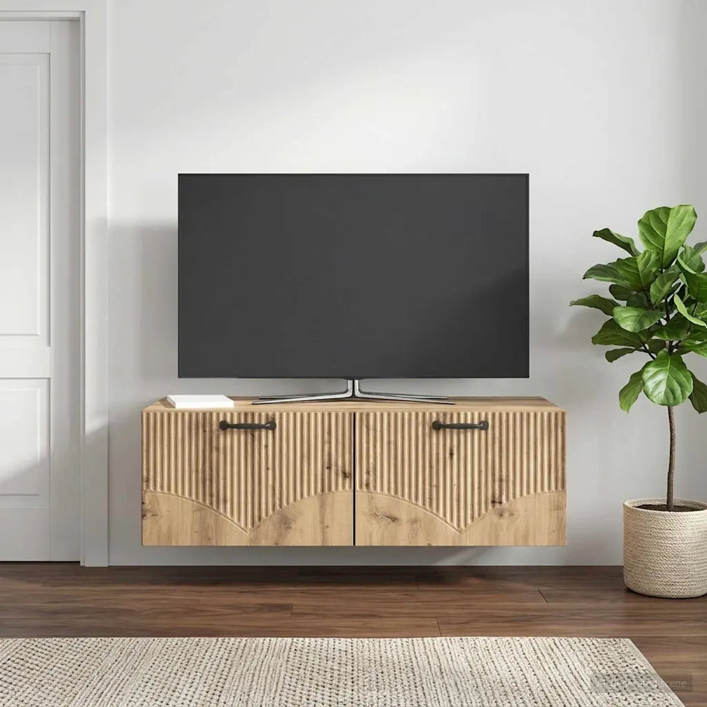 Mobile Porta TV da Muro Rovere Artigianale 98 x 41 x 30 cm 899044