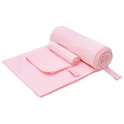 Set di Asciugamani Sportivi 2 pcs Rosa Tessuto 42011498