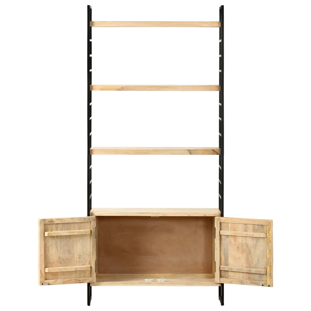 Libreria a 4 Livelli 80x30x180 cm in Legno Massello di Mango 284421