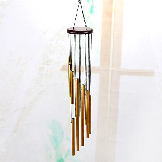 Accessorio da parete in stile rustico con campana in legno e attaccatura in metallo (Stile 2)
