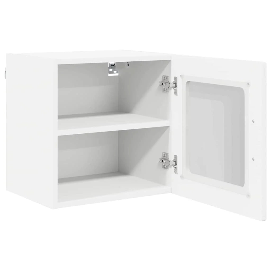 Set di 2 pensili da cucina moderni con pratici ripiani 40 x 31 x 40 cm in legno composito bianco 02_0054182