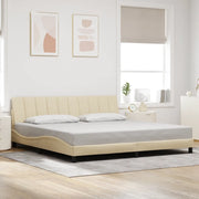Giroletto senza Materasso Hanko Crema 200x200 cm in Tessuto 3310487