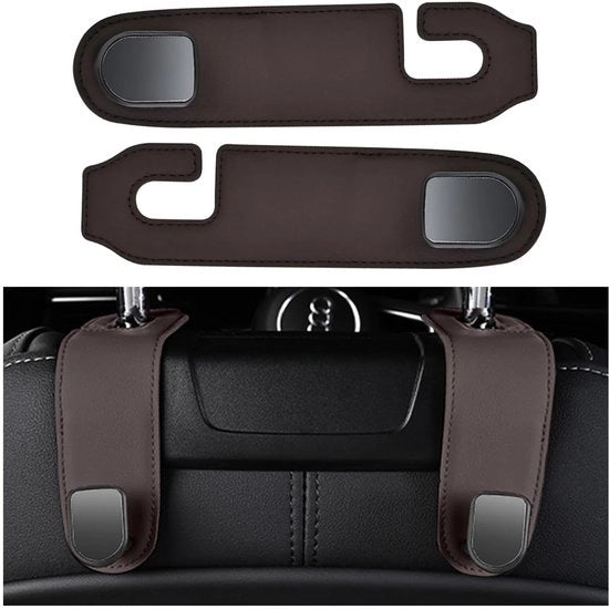 Supporte per parete 2 pezzi - Haken multifunzionali - Spazzola microfibra - Haken universali - Nero/Caffè - 16 x 2,5 cm - Haken automatici