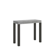 Consolle allungabile 90x40/300 cm Everyday telaio Antracite - Cemento