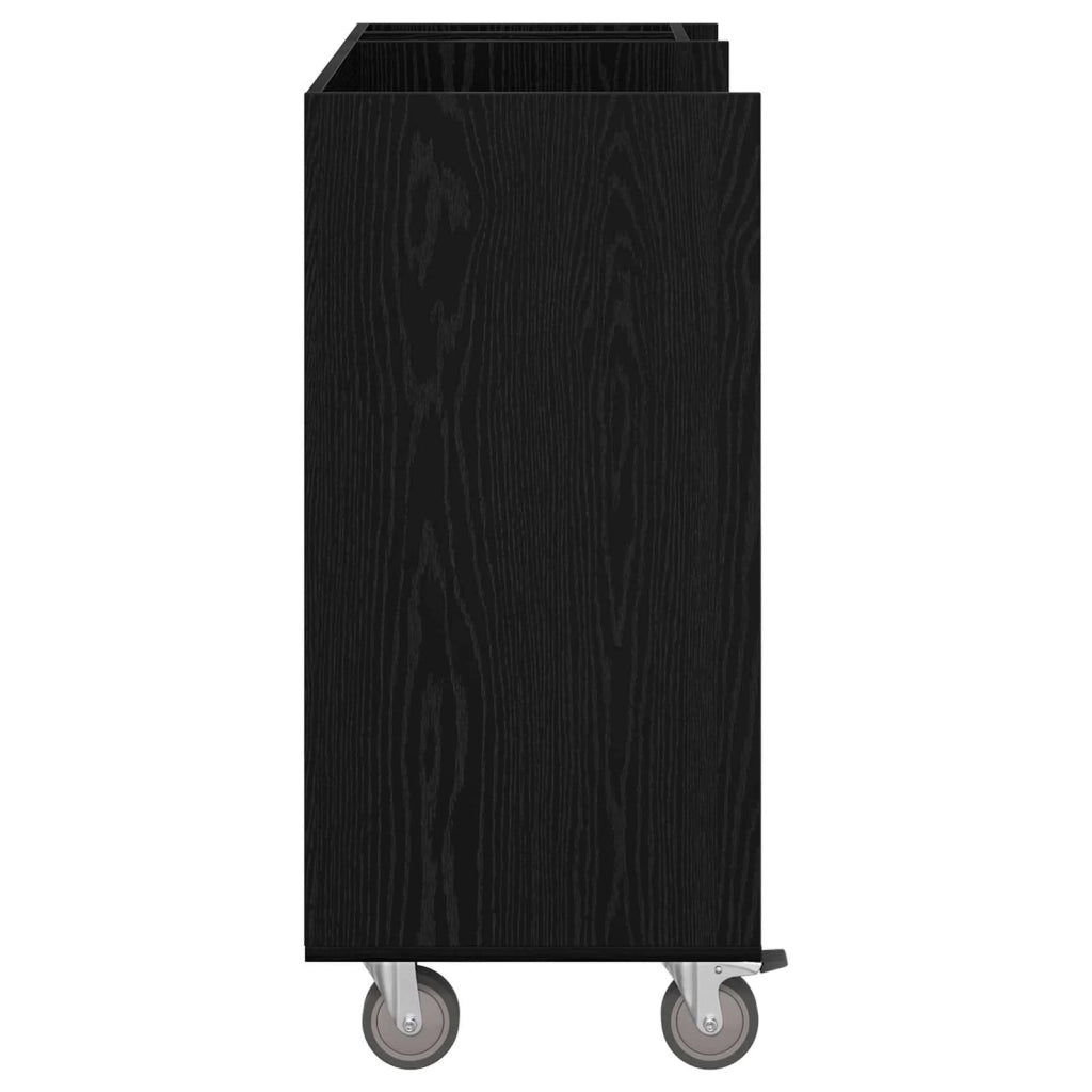 Armadio per Golf con ruota Rovere Nero 90 x 45 x 98 cm CFW6274418