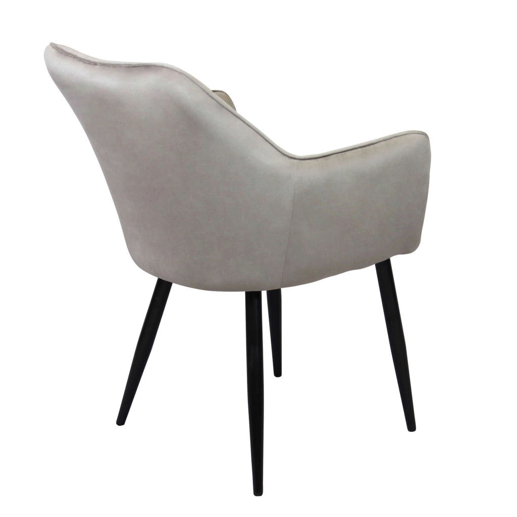 Poltrona per Sala da Pranzo in Velluto Metallo cm 48x62x83 - CALLIOPE