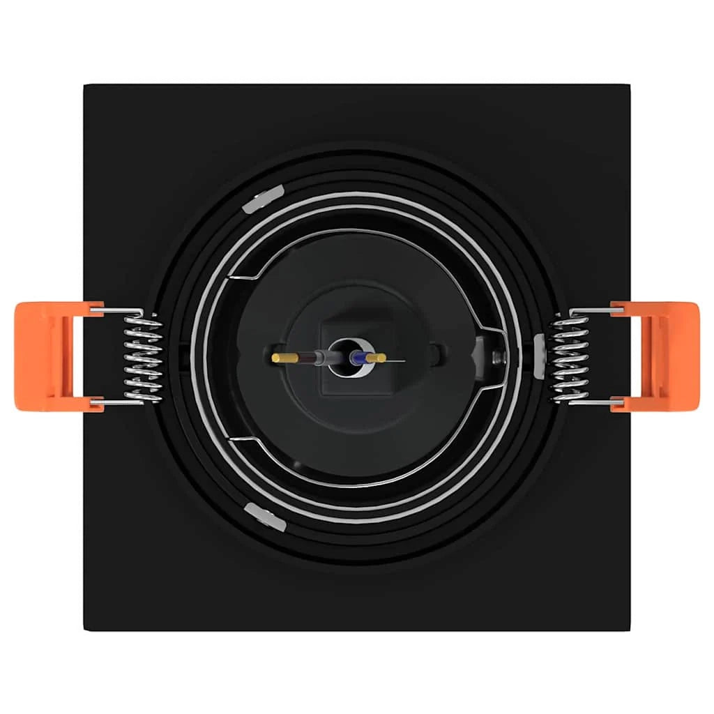 Set di 6 faretti da incasso moderni 9 x 9 x 2 cm orientabili creano un'atmosfera accogliente in alluminio nero 02_0058262