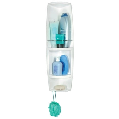 ANGOLIERA PER DOCCIA MODELLO AIRONE  BIANCA- cm 16x16x h. 70- DH- pezzi 1