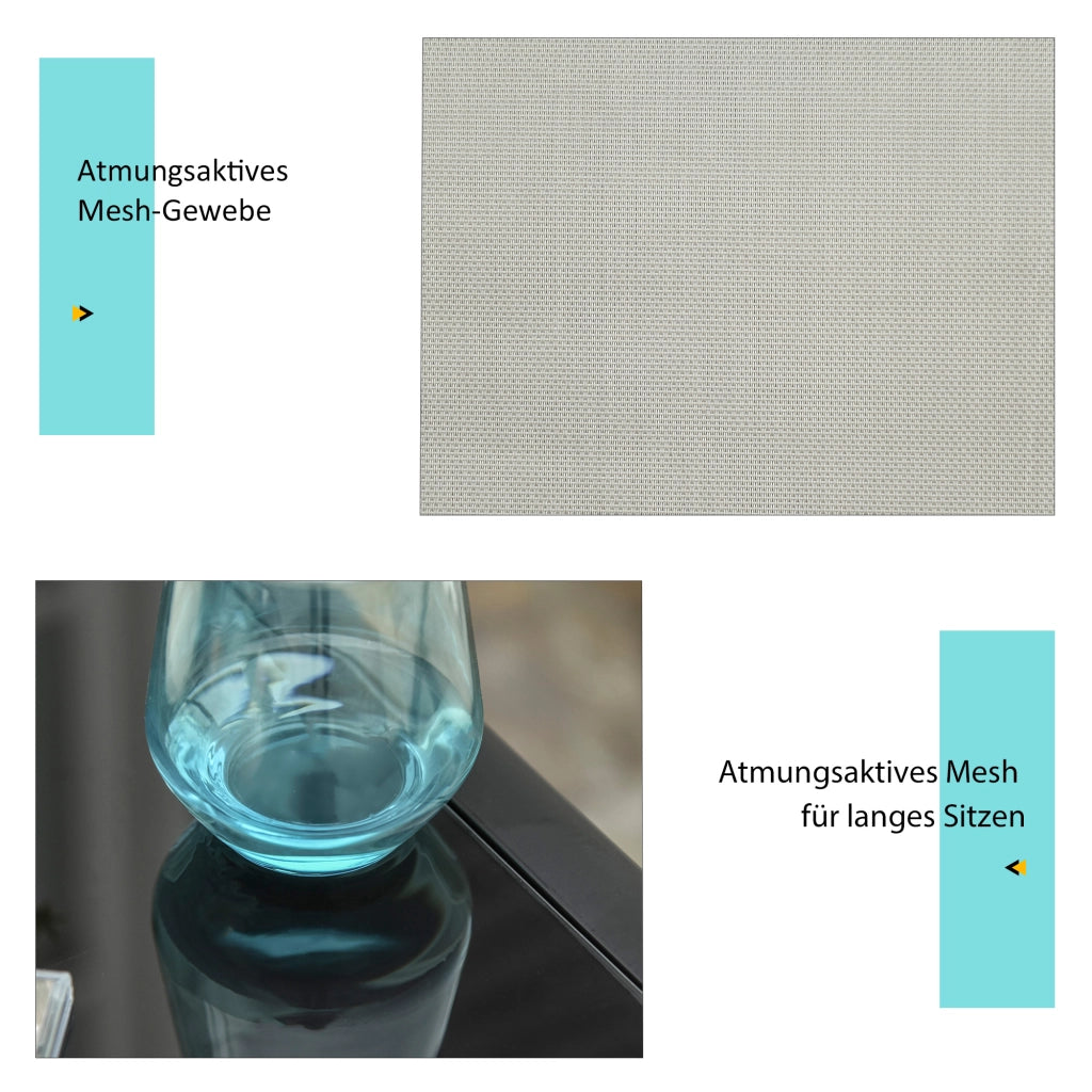 Set 2 Lettini Sole e Tavolino ¨C Minimal ¨C Grigio e Nero