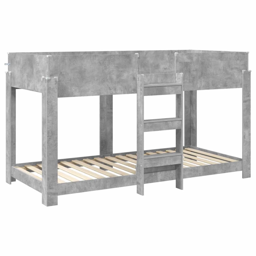 Letto a Castello per Bambini Grigio cemento 90 x 200 cm 3410518