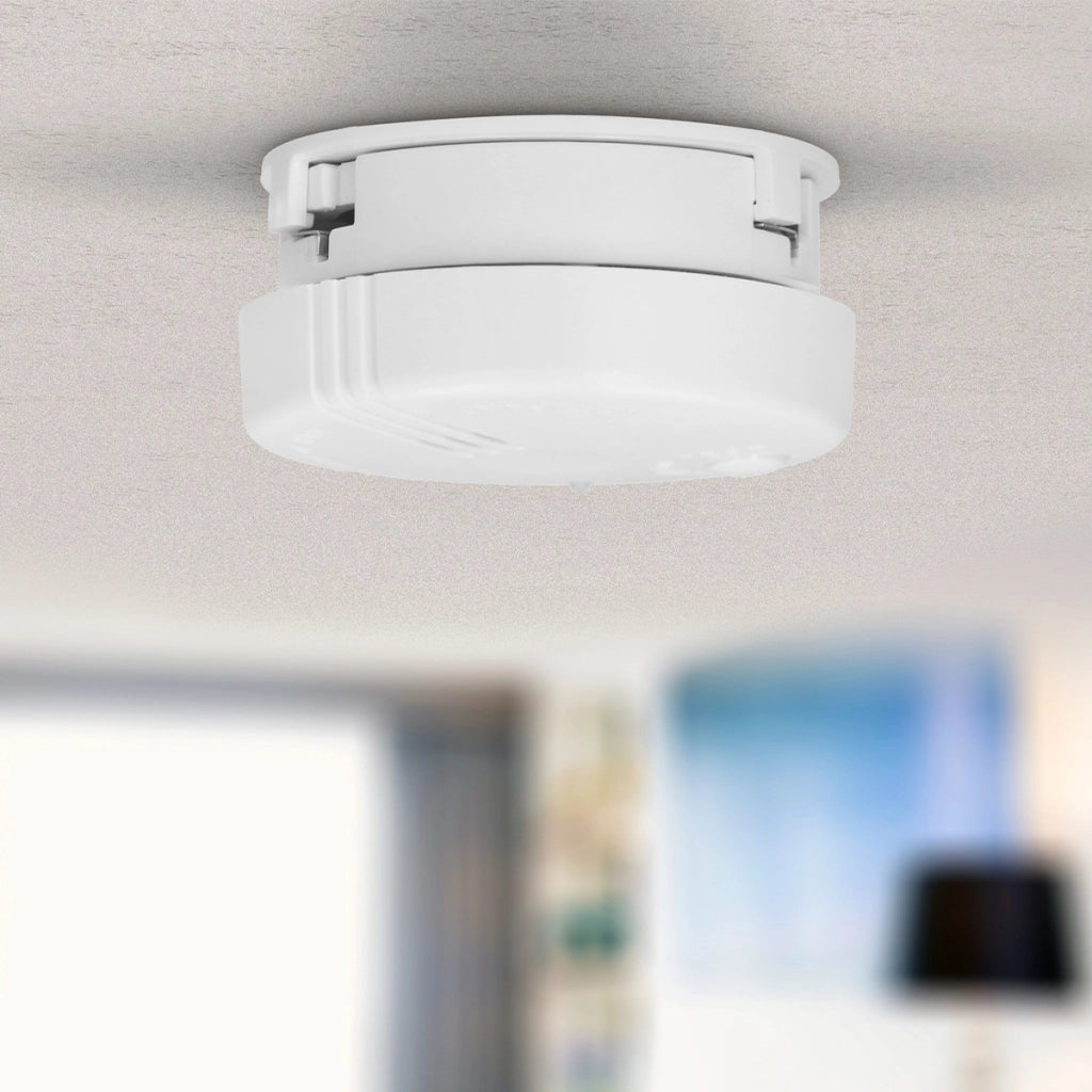Confezione da 2 Mini Rilevatori di Fumo Compatti con Batteria a Lunga Durata di 5 anni Bianco Alecto